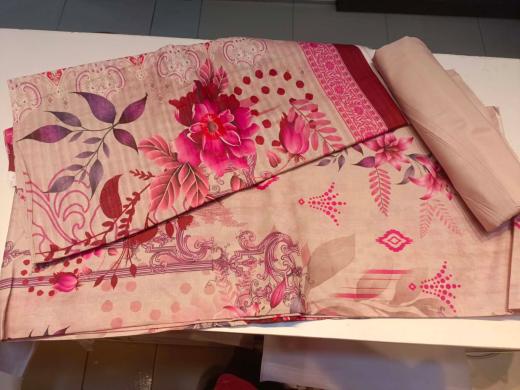 Premium Digital Printed Pakistani Cotton Three-Piece Collection