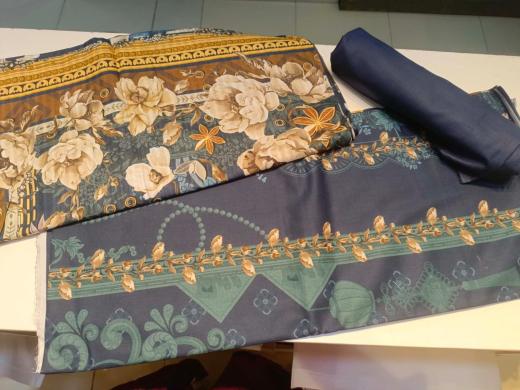 Premium Digital Printed Pakistani Cotton Three-Piece Collection