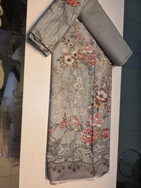 Premium Digital Printed Pakistani Cotton Three-Piece Collection