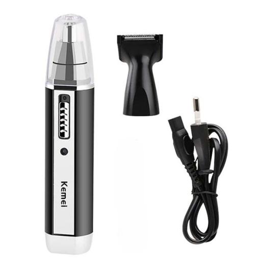 Kemei KM-6632 2 In 1 Rechargeable Nose Hair Trimmer-2082