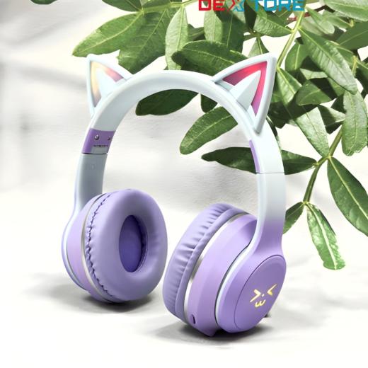 ✨ PM-35 Cat Ear LED Bluetooth Headset – Kids & Adults Favourite -306