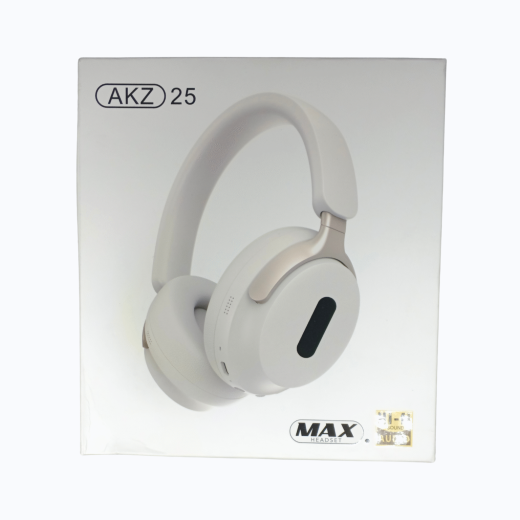 MAX AKZ 25 Wireless Bluetooth Headset – Over-Ear, Foldable, HD Sound, Long Battery Life-310