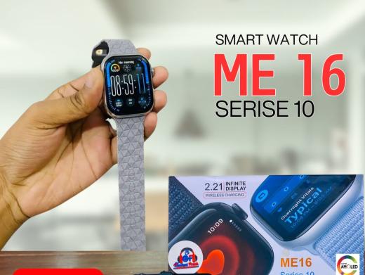 ME16 Series 10 Smartwatch - AMOLED Display with ( 2 Strap) Smart Watch Bluetooth Calls Sleep Monitoring Multiple Sports Smart Watch For Android and ios-700