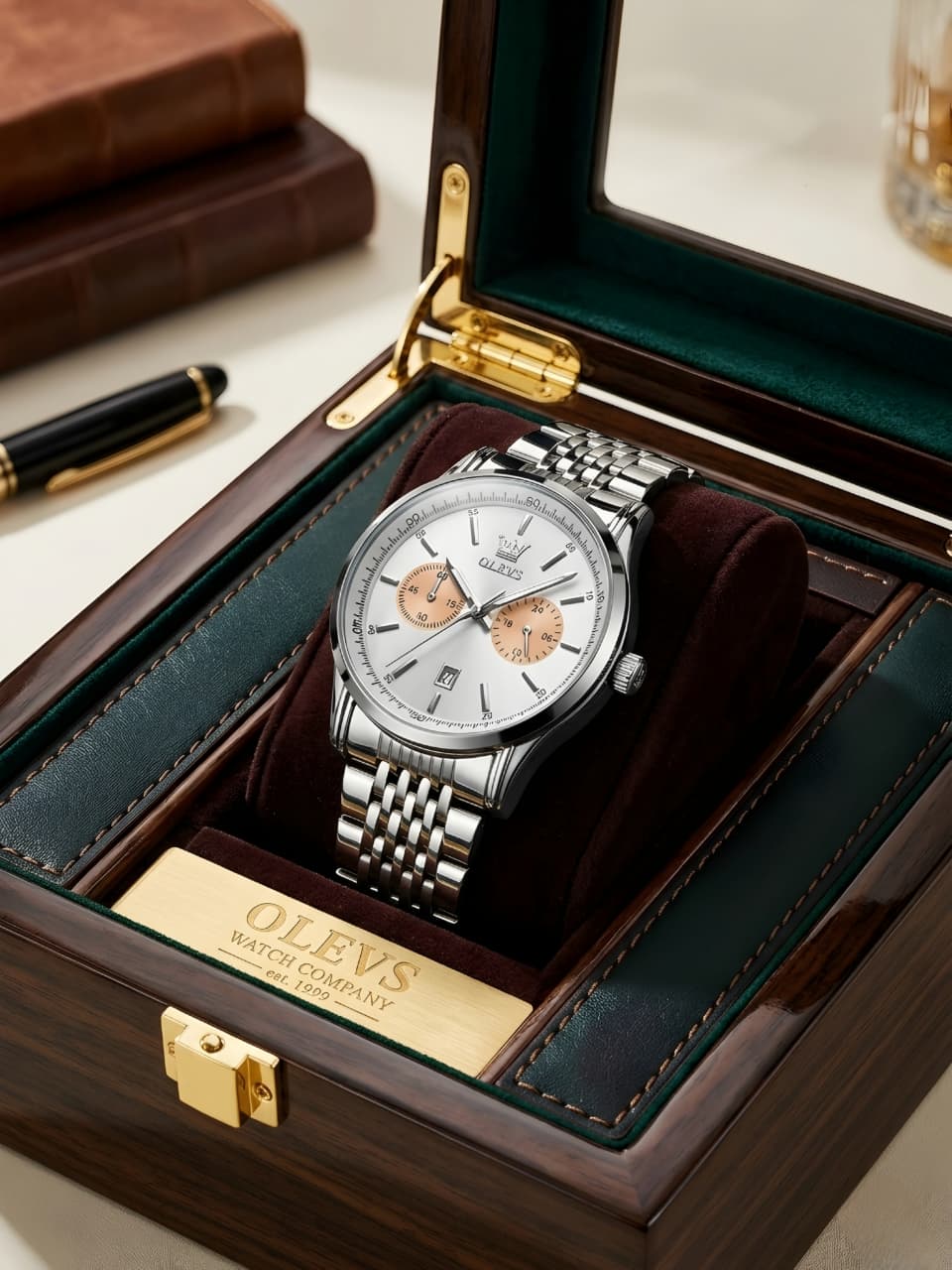 OLEVS 2878 luxury business chronograph watch760