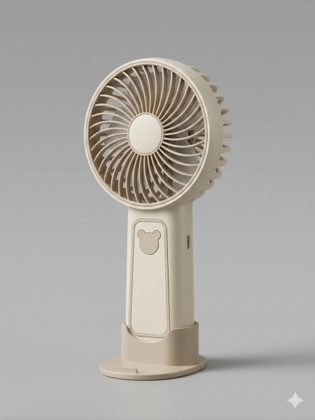 LingPan Premium 3-Speed Portable Rechargeable Fan – Stylish Cooling on the Go!739
